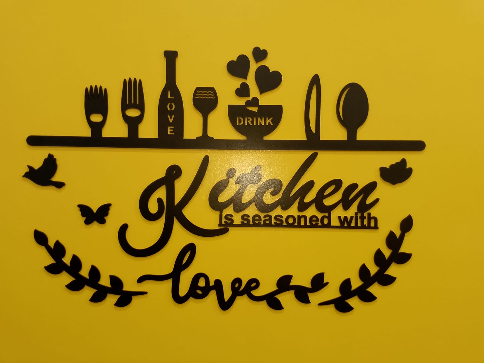 3D New Unique Design Kitchen Wooden Wall Art