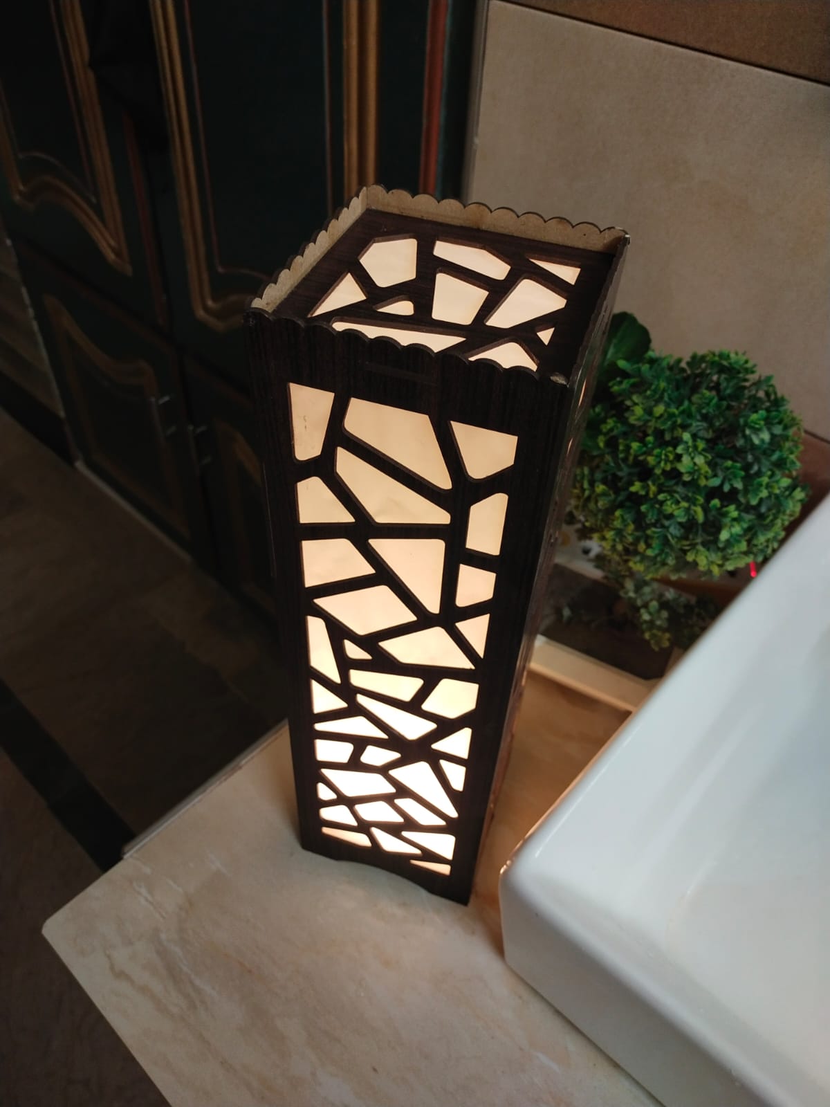 Mister Traders Brand 3D Laser Cutting Unique Design Wooden Lamp