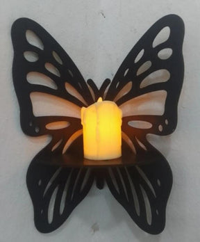 Butterfly Design Wooden Wall Shelves