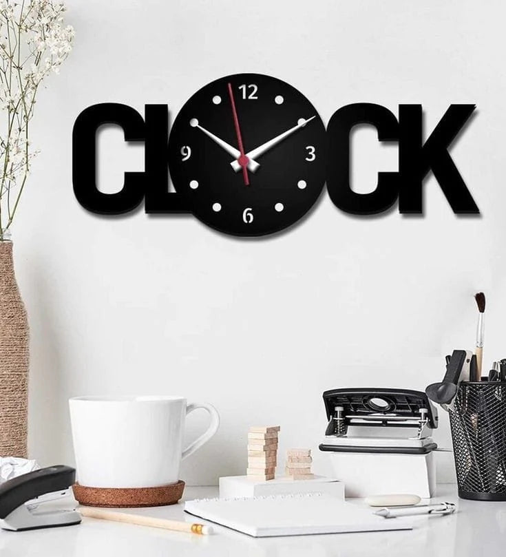 3D New Wooden Wall Clock